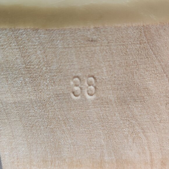 Sweedish Hasbeens Sweedish Husband black leather wood clogs Sz 8 - Picture 6 of 6